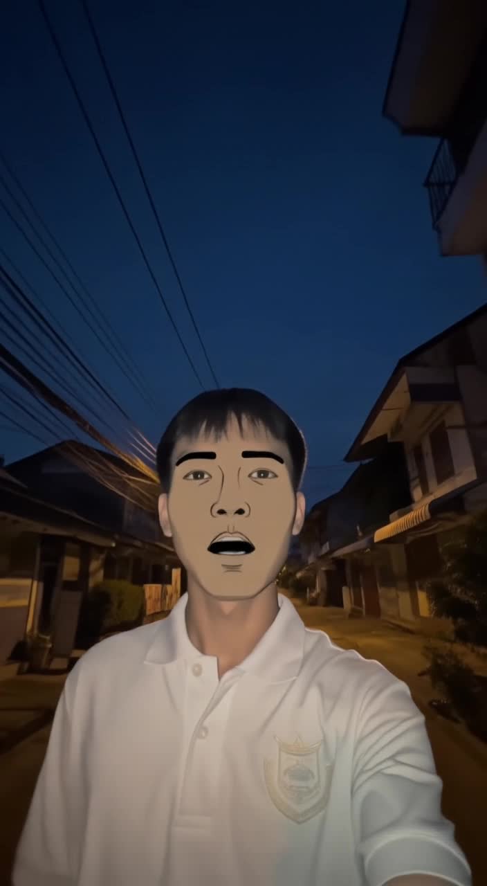 Handheld selfie vlog style, vertical 9:16, front-facing phone camera…