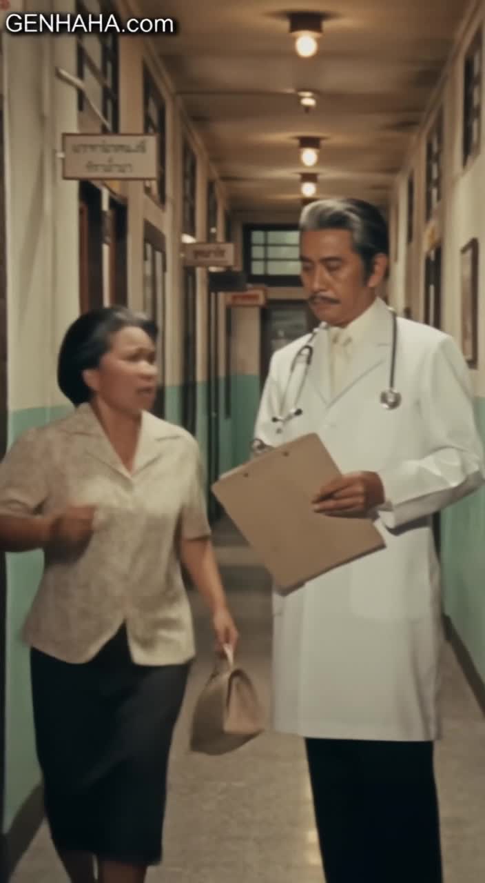 1970s Thai retro cinema film style, shot on 35mm film, grainy…